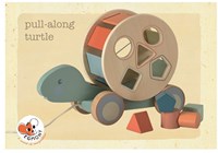 Egmont Toys Marco de madera tortuga con bloque 27x10x19 cm-2