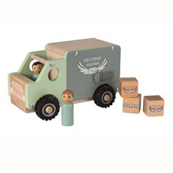 Egmont Toys Furgoneta grande de madera 20x10x12 cm