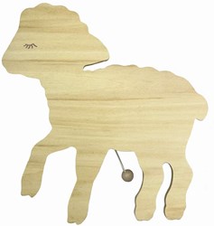 Egmont Toys caja de música de pared de madera oveja Mary decoración infantil