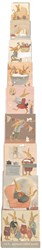 Egmont Toys cubos apilables cartón familia conejo juguete educativo 15x15x15 cm
