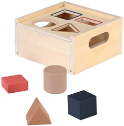 Egmont Toys caja de formas de madera juguete educativo multicolor 13x13x7 cm