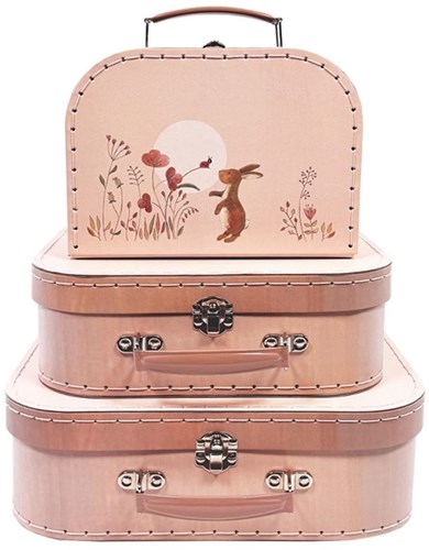 Egmont Toys set de maletas conejo 3-en-1 maleta juguete 29x20x9 cm Egmont Kofferset 3-in-1 Konijn.