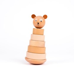 Egmont Toys oso apilable de madera juguete 21x10x10 cm desde 2 años