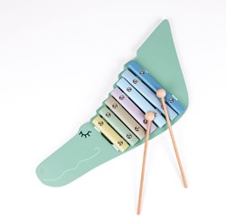 Egmont Toys xilófono de madera cocodrilo juguete musical para niños 2+