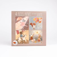 Egmont Toys set de puzzles amigos cartón FSC 4 piezas 3 años+