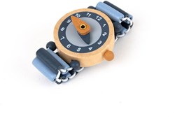 Egmont Toys reloj de juguete de madera para niños 3,5 cm set de 6