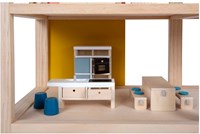 Small Foot casa de muñecas de madera con muebles - juguete casa de muñecas-3