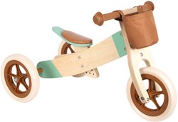 Small Foot triciclo de madera bicicleta sin pedales caramelo marrón para niños