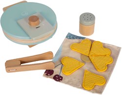 Small Foot gofrera de madera set de juego - cocina de juguete 10 piezas