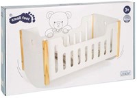 Cama de muñecas de madera blanca Little Button - cama para muñecas de hasta 46 cm