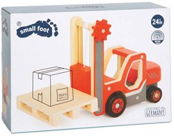 Small Foot montacargas de madera juguete con palet - realista y educativo