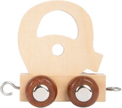 Small Foot tren de letras de madera Q letra juguete 12 piezas