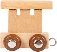 Small Foot set de vagones de tren de madera con letras juguete - 12 piezas