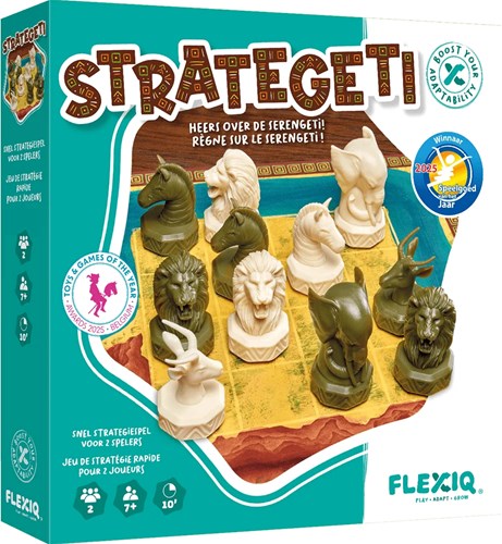 FlexIQ juego de mesa estratégico animales Serengeti 2 jugadores desde 7 años