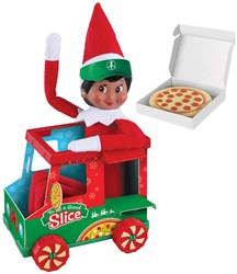Elf On The Shelf coche de juguete - Camión de Pizza para niños