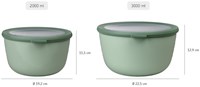 Mepal bol multiusos Cirqula recipiente hermético 3000ml redondo nordic sage-3
