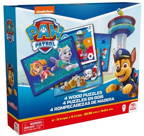 Spin Master set de puzzles Paw Patrol - 12 puzzles de cartón para niños - juguete-2