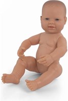 Miniland Muñeca Bebé Europea Niña - Aroma a Vainilla - 40 cm