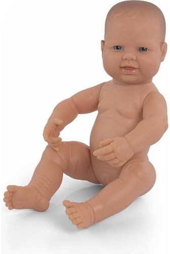 Miniland Muñeca Bebé Europea Niña - Aroma a Vainilla - 40 cm