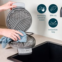 Princess gofrera deluxe corazones - 1200W - termostato ajustable-3