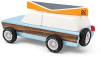 Candylab coche de juguete de madera Pioneer con canoa - diseño clásico-2