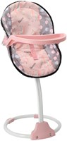 Silla para muñecas 3 en 1 gris rosa 42x40x40 cm silla de juguete
