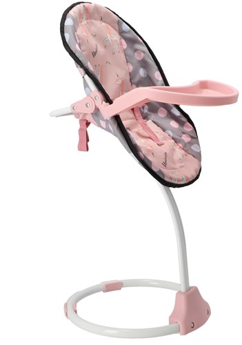 Silla para muñecas 3 en 1 gris rosa 42x40x40 cm silla de juguete-2
