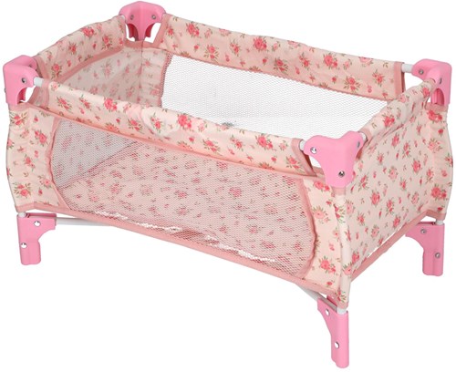 KiddyGo cama de muñecas plegable flor rosa - cama juguete muñecas-2
