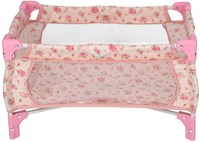 KiddyGo cama de muñecas plegable flor rosa - cama juguete muñecas-3