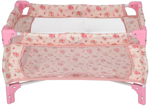KiddyGo cama de muñecas plegable flor rosa - cama juguete muñecas-3