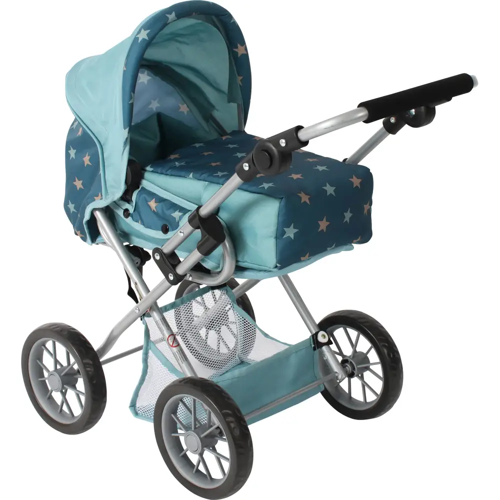 Bayer Chic 2000 cochecito de muñecas combi Leni turquesa barra ajustable
