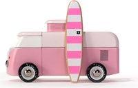 Candylab coche de juguete de madera VW Beach Bus - rosa - diseño clásico