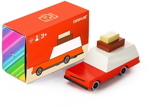 Candylab coche de juguete de madera - Candycar Vagón de equipaje multicolor-3