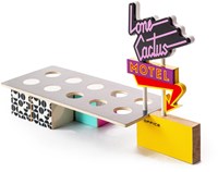 Candylab juguete de madera - Set de juego Lone Cactus Motel para niños-3