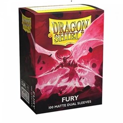 Asmodee fundas para cartas Dragon Shield Matte Dual Fury 100 unidades para TCG
