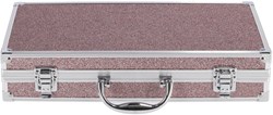 Casuelle maletín de maquillaje multi glitter rosa 61 piezas con espejo
