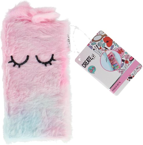 Canenco set de maquillaje fluffy cierre magnético juguete rosa