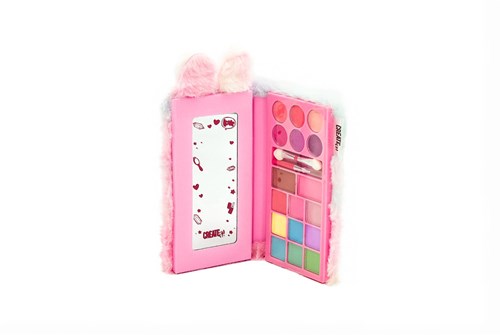 Canenco set de maquillaje fluffy cierre magnético juguete rosa-3