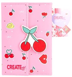 Canenco libro de maquillaje cereza cierre magnético set maquillaje infantil