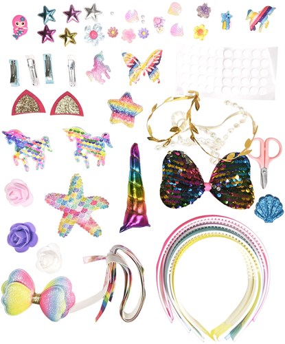 Set de diademas accesorio para el cabello multicolor para niños y adolescentes-2