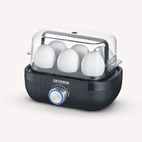 Severin Hervidor de huevos eléctrico 6 huevos negro mate sin BPA aparato cocina-3