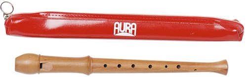 Mercurius flauta dulce taladro alemán sin barnizar - instrumento musical de madera