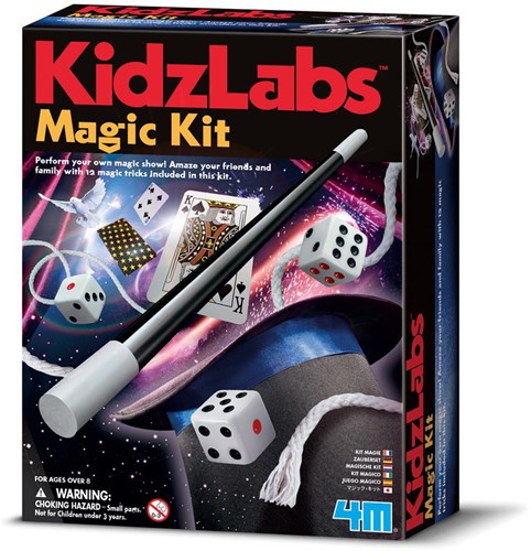 4M set de magia juguete - caja mágica con 12 trucos para niños