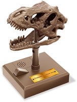 4M Cráneo de T-Rex rugiente juguete - kit educativo de dinosaurio para construir-3