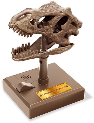 4M Cráneo de T-Rex rugiente juguete - kit educativo de dinosaurio para construir-3