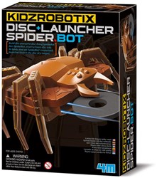 4M Disc Launcher Spiderbot - Juguete Educativo Robot Lanzador de Discos