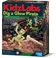 4M kit de excavación juguete pirata aventura luminosa