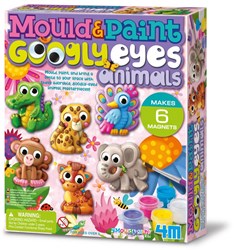 4M Set Creativo Moldea y Pinta Animales Ojos Móviles
