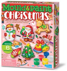4M Set creativo de moldear y pintar Navidad - juguete creativo