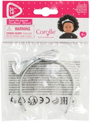 Ma Corolle Haarband met Strik Zilver, 36cm